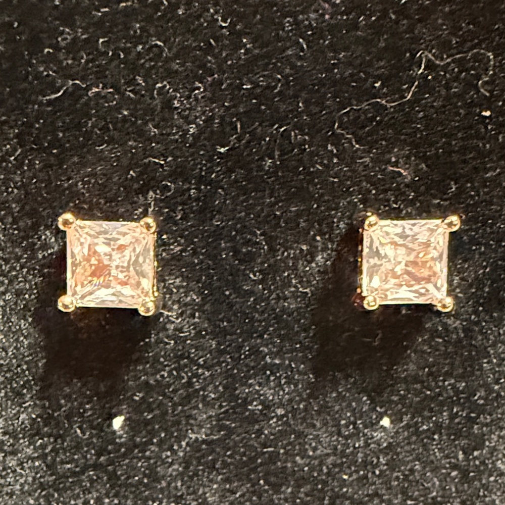 Rose Gold Plated Stud Earrings